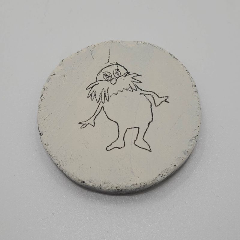 Dr Seuss Painted Rocks - Pencil Lorax