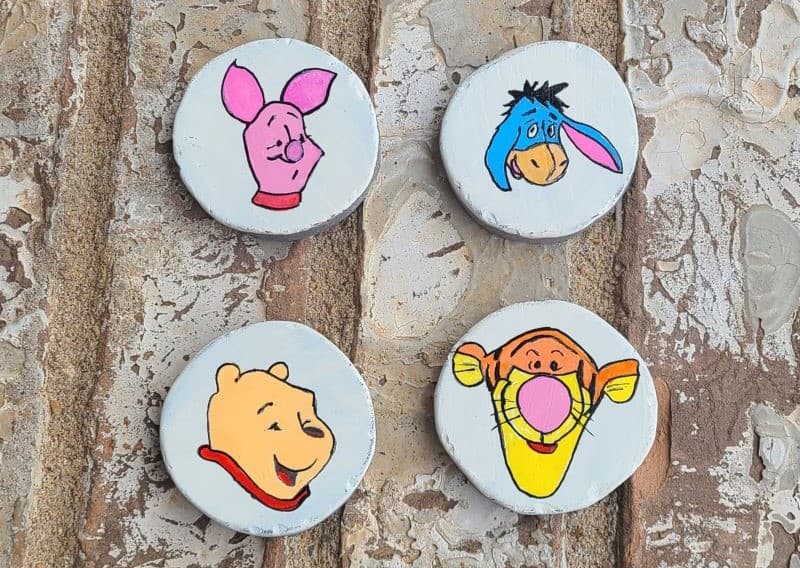 Winnie the Pooh Painted Rocks – Carbon Paper