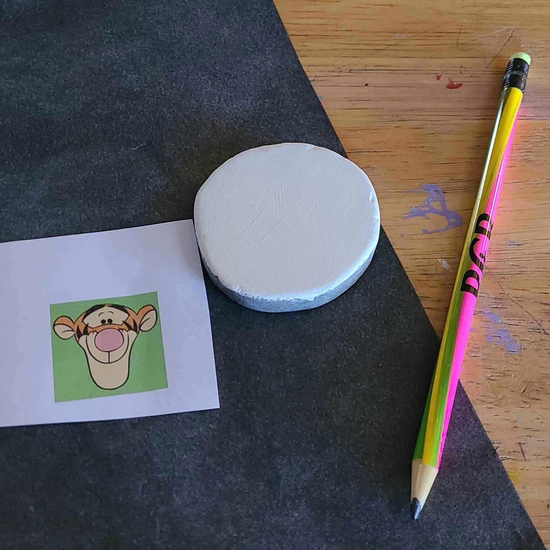 winnie the pooh painted rocks - supplies