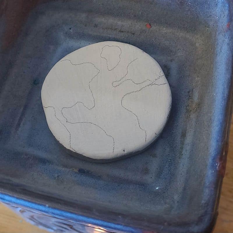 heating the melted crayon rock